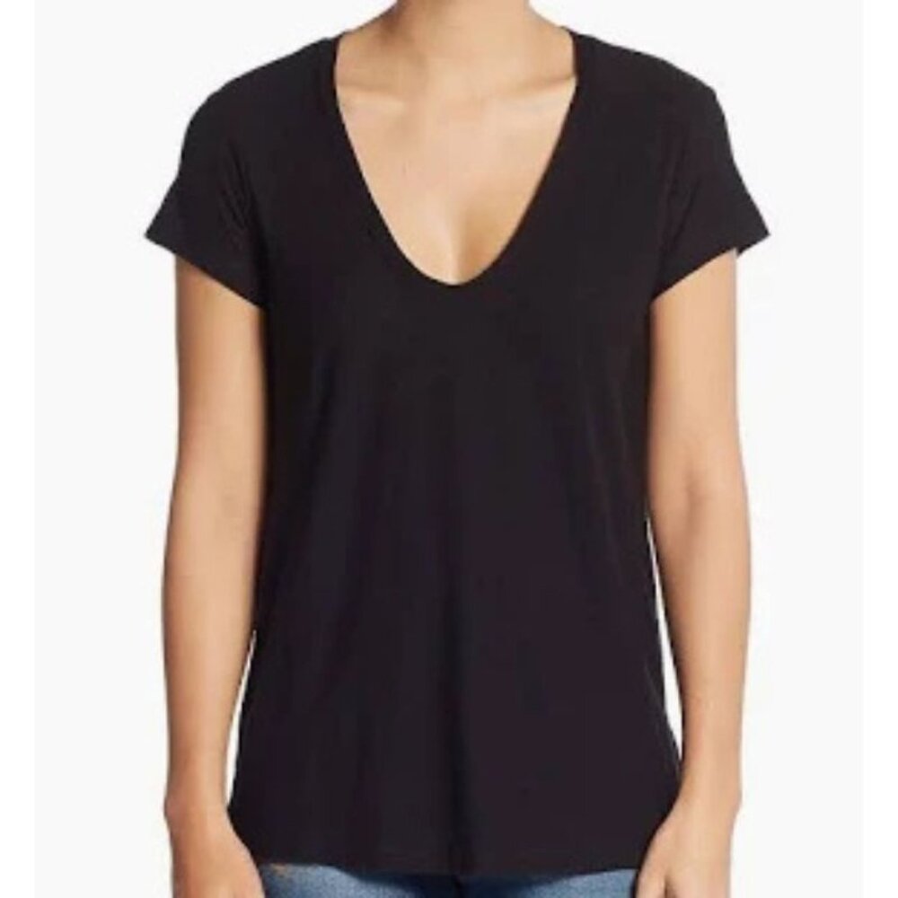 James Perse Deep Scoop Neck T-Shirt